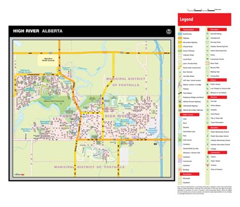 High River Ab Map By Mapmobility Corp Avenza Maps