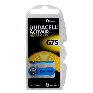 Duracell Hearing Aid Batteries Size Pack Of Pieces