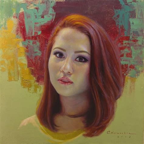 Cristina Oil On Canvas X In By Clint Normandia Modern