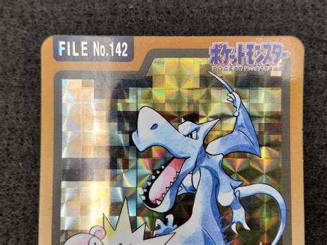 Pokemon Carddass 1997 File No142 Ptera Aerodactyl Prisme Retro Japan