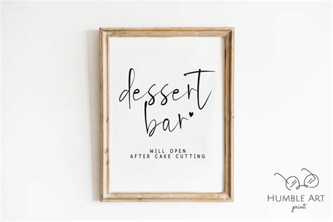 Dessert Bar Sign Printable Dessert Table Sign Dessert Table Etsy