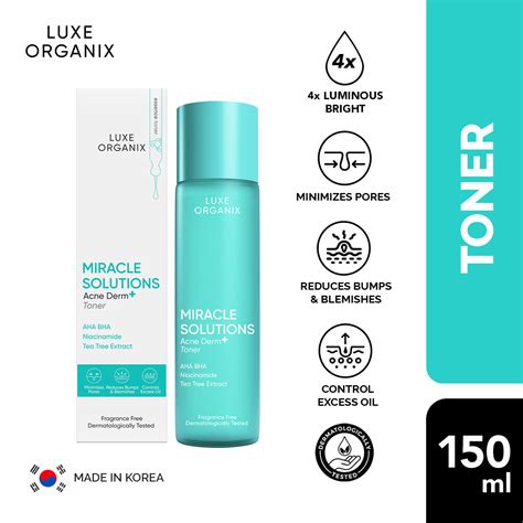 Luxe Organix Miracle Solutions Acne Derm Toner Lazada Ph