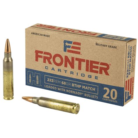 FRONTIER 223REM 68 Grain BTHP HORNADY MATCH 20 Rounds FR160