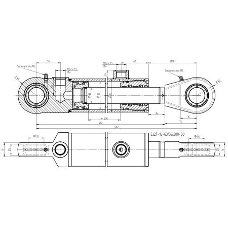 Si Ownik Hydrauliczny Cylinder X Skok Stronnego Dzia Ania