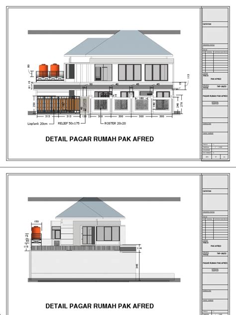 detail pagar rumah pak afred