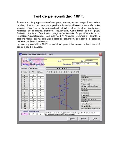 Doc Test De Personalidad 16pf