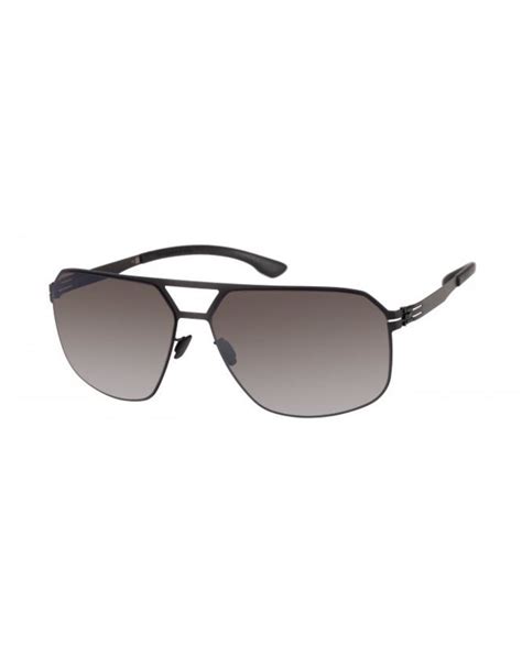 Black Square Aviator Sunglasses - Burdi