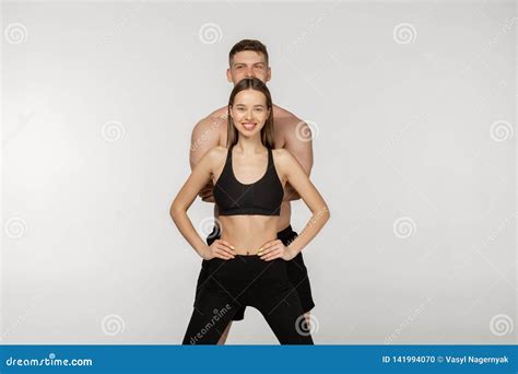 Gay Couple Shirtless Posing In A Studio Photo Shoot Stock Image CartoonDealer