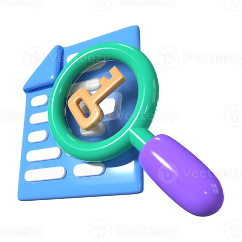 Keyword 3d Illustration Icon 36134364 Png