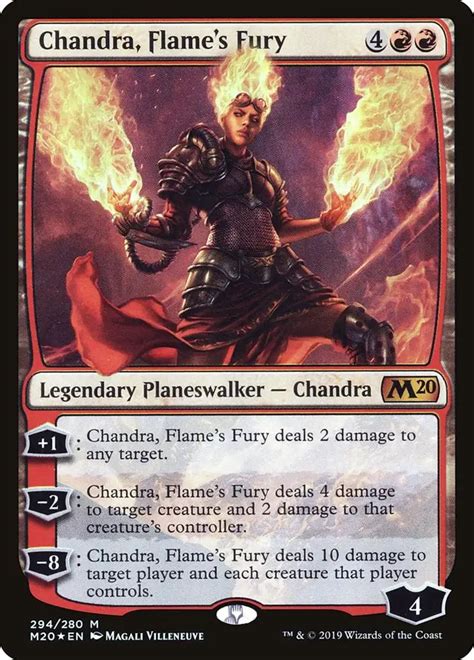 Chandra Flames Fury • Legendary Planeswalker — Chandra Core Set 2020