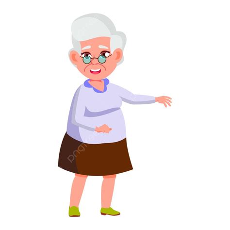 Old Woman Poses Vector Mature Woman Adult PNG And Vector With