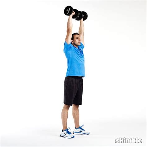 Dumbbell Push Press - Exercise How-to - Skimble Workout Trainer