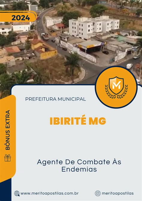 Apostila Agente De Combate S Endemias Prefeitura De Ibirit Mg