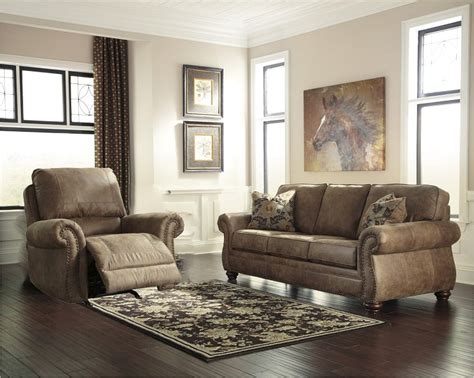 Rent To Own Ashley Larkinhurst Earth Sofa and Rocker Recliner