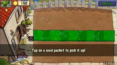 Plants Vs Zombies Gameplay Day Level 1 Youtube