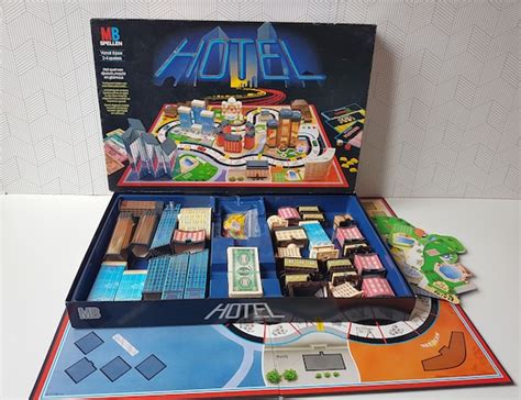 Vintage Milton Bradley Hotel Hotels Board Game Dutch Etsy