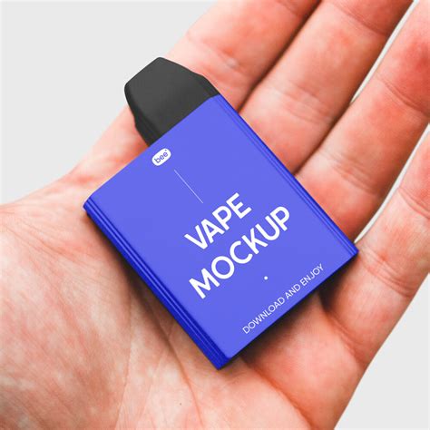 Free Square Electronic Vape Mockup Mockupbee