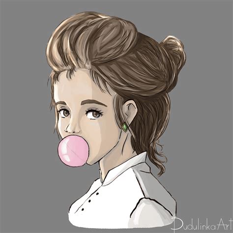 Bubble Gum Girl By Dudulinkaart On Deviantart