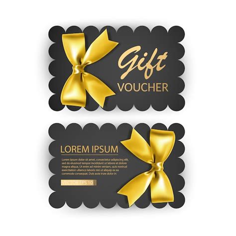 Premium Vector Set Of Gift Voucher Card Template Advertising Or Sale