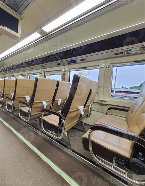 Premium Economy Train Passenger Seats In Indonesia 11002993 Stock