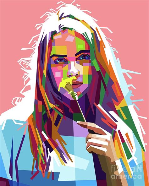 Billie Eilish Painting By Baturaja Vector