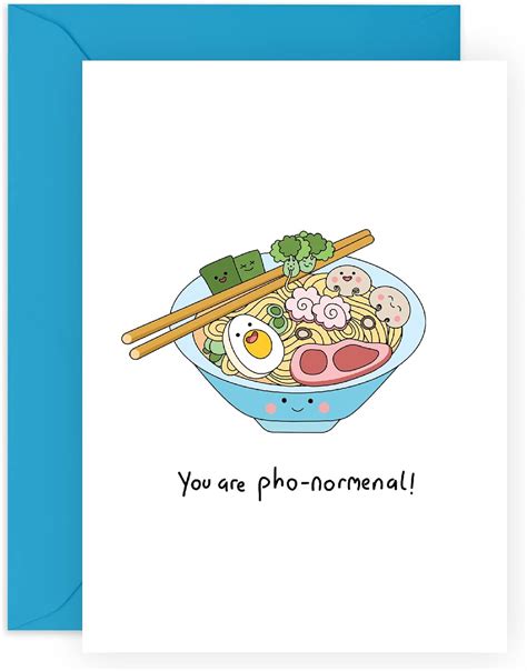 Central 23 Funny Birthday Card Cute Anniversary Card For Him Pho Food