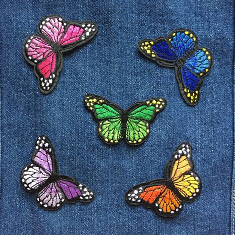 Butterfly Patches Iron On Patch Sew On Patch Embroidered