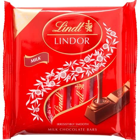 Buy Milk Chocolate Bars Container 4 Bars · Lindt Lindor · Supermercado