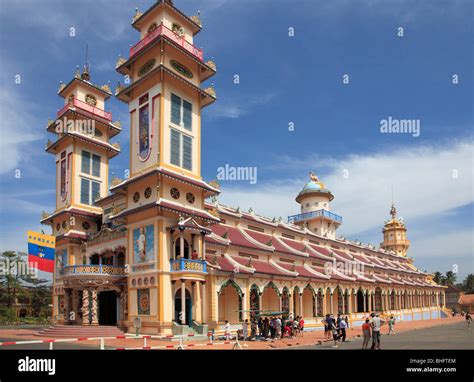 Vietnam Tay Ninh Cao Dai Great Temple Stock Photo Alamy