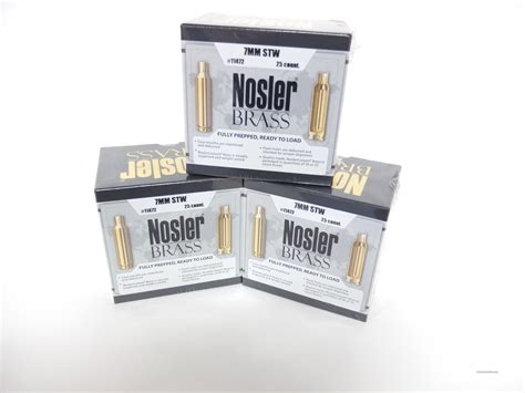 Nosler Mm Stw New Unprimed Brass For Sale At Gunsamerica