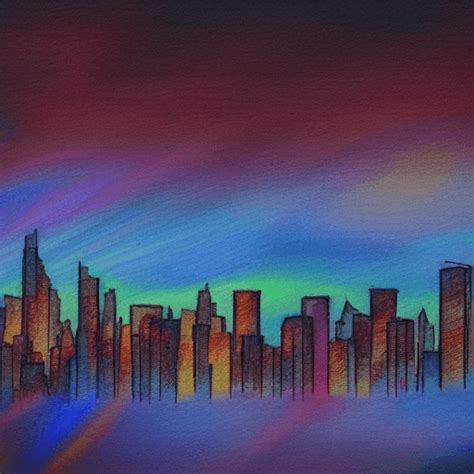 Sketch Skyline En Color De Rupi Kaur · Creative Fabrica