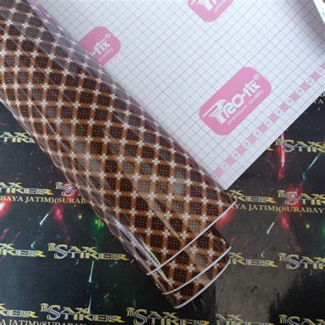 Jual Skotlet Motif Batik Coklat Ukuran Cm Harga Meteran Merek Profix