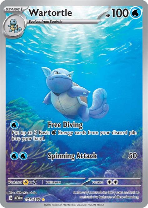 Wartortle Scarlet Violet Illustration Rare Price