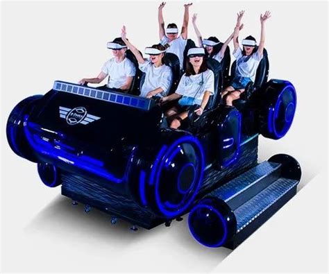 Fiber,Iron Electric 9D 6 Seats Virtual Reality Standing Roller Coaster ...