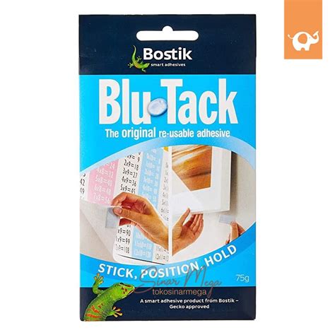 Bostik Blu Tack White Color Blue Original Perekat Serbaguna Sinar