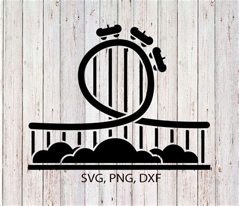 Roller Coaster Svg Roller Coaster Clipart Files For Cricut Etsy