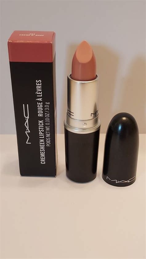 MAC Cremesheen Lipstick CREME D NUDE 10 Oz New In Box EBay