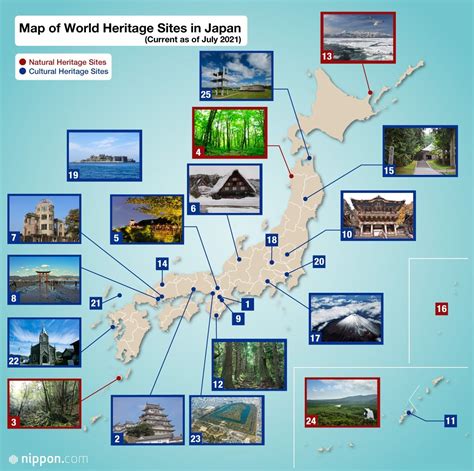 Unesco World Heritage Sites Japan Map