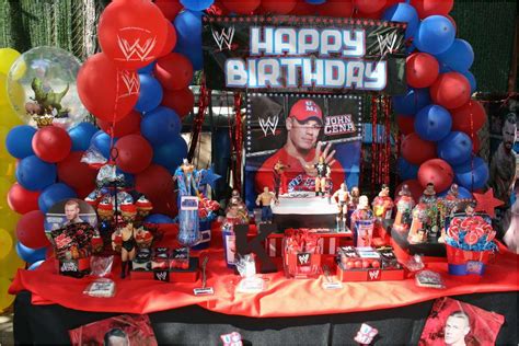 John Cena Birthday Decorations Wwe Party Birthday Party Ideas Photo 3