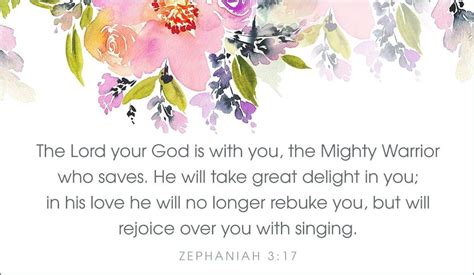 Your Daily Verse Zephaniah 3 17