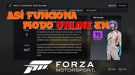 GUÍA PARA PRINCIPIANTES DEL ONLINE EN FORZA MOTORSPORT 2023 CÓMO