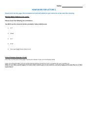 Emb Homework Pdf Name Homework For Lecture Please Print Out This