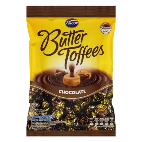 Bala De Caramelo Chocolate Butter Toffees Pacote 500g Super José