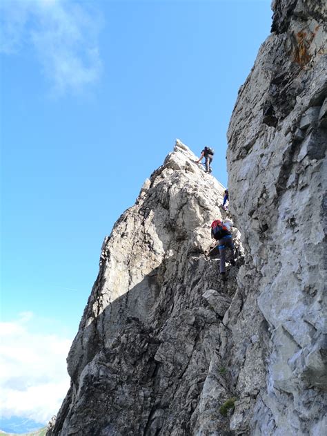 Mindelheimer Klettersteig Fiderepasshütte Mindelheimer Hütte