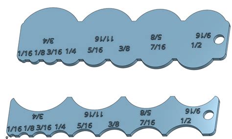 Imperial Inch Radius Gauges By Joshua Jones Download Free Stl Model