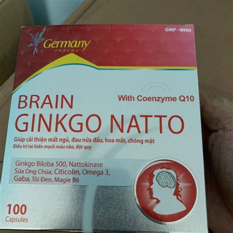 Brain ginkgo 500 giúp hoạt huyết tăng cường lưu thông máu hộp 100 viên