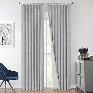 Amazon Vision Home Silver Grey Pinch Pleated Full Blackout