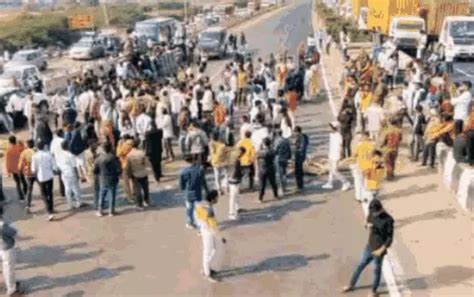 Protest Against Hit And Run Law Truck Drivers On Strike Searchgyan