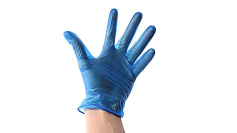 Gd11m Bm Polyco Shield 2 Blue Powdered Pvc Disposable Gloves Size 7