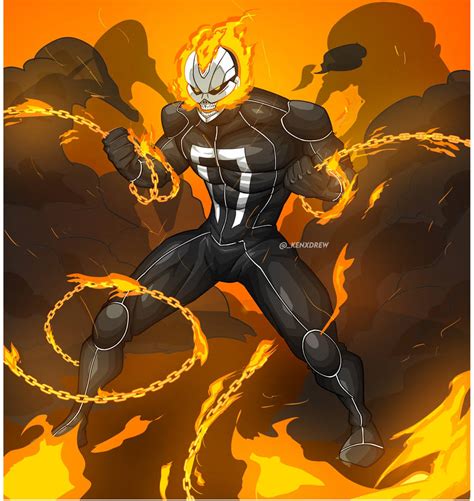 Ghost Rider Robbie Reyes Version by kenxdrew on DeviantArt